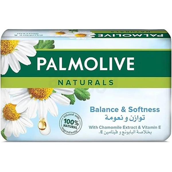 صابون پالمولیو اصل عربستان با رایحه بابونه 170 گرمی | PALMOLIVE Soap Naturals balance & softness with Chamomile extract 170g